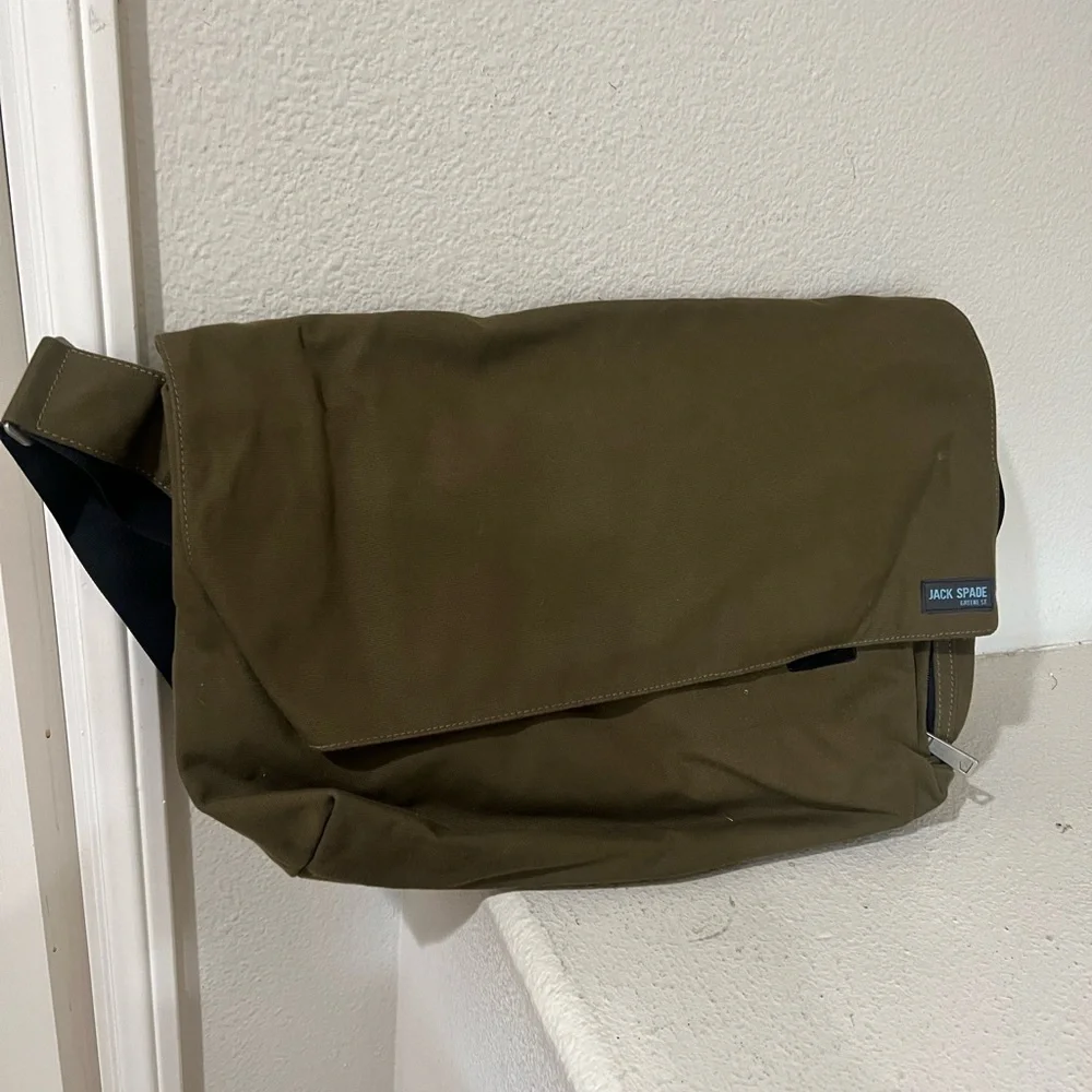 Jack Spade Green‎ Men's Messenger Carry-on Travel Shoulder Crossbody bag